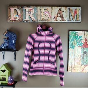 Lululemon RARE striped scuba hoodie 6